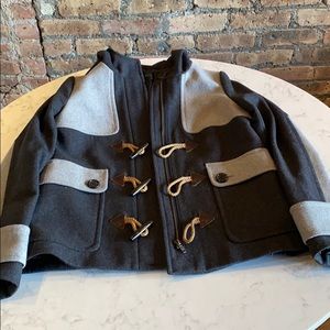 Jcrew Wool Melton Toggle Coat